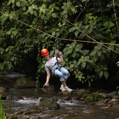 Zip lining