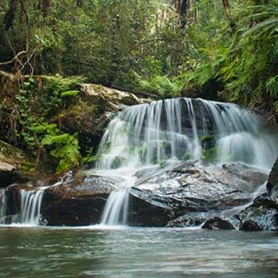 Sacred waterfall in Mantadia National Park