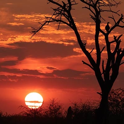 Sunset in Namibia