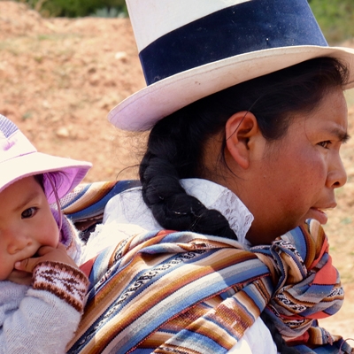 Mom and baby in Peru