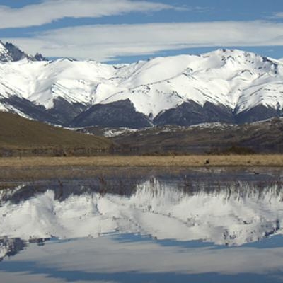 Mount Fitz Roy seen from Lake Capri