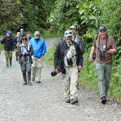Walking the road at San Isidro Lodge