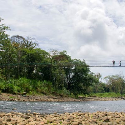 Suspension bridge over the Sarapiquí River