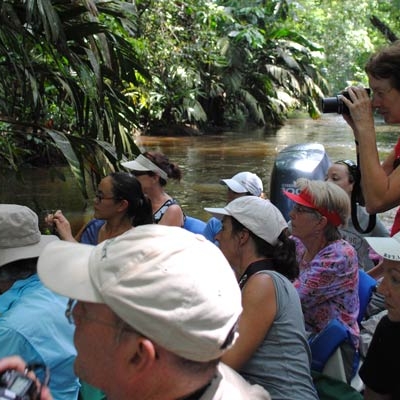 Boat ride in the canals of Tortuguero