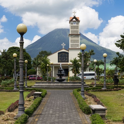 View of Arenal Volcano from La Fortuna