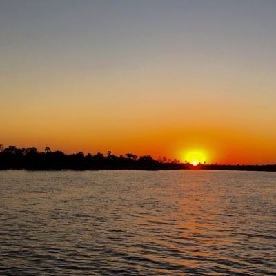 Sunset in the Zambezi River