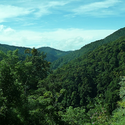 Mountain landscape around Savegre