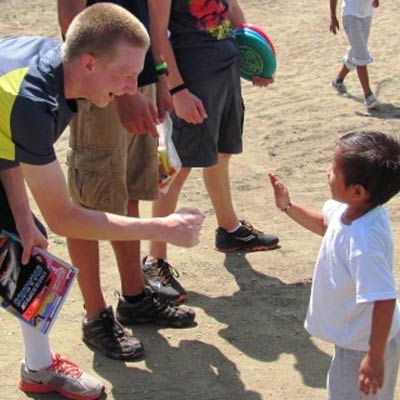 Interact with local families