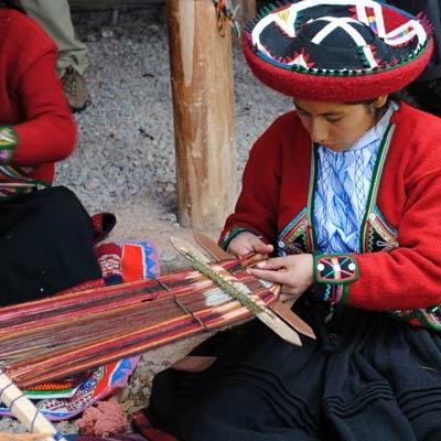 Weaving demonstration